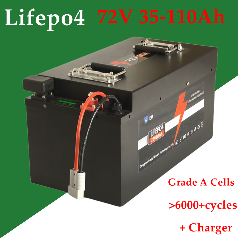 72V 60Ah Lifepo4 Battery Pack - Batterie au Lithium 72V 35ah 40Ah