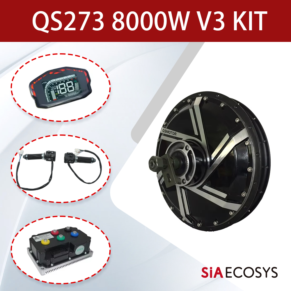 Qs273 Hub Motor 8000W 72V - Kit moteur moyeu QSMOTOR QS273 V3
