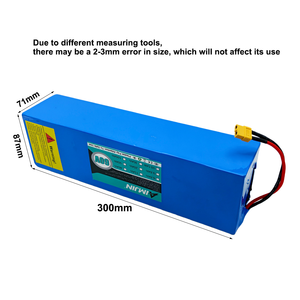 Batterie 60V 15000mAH 18650 Li - 60V 30Ah Electric Scooter Battery avis et prix
